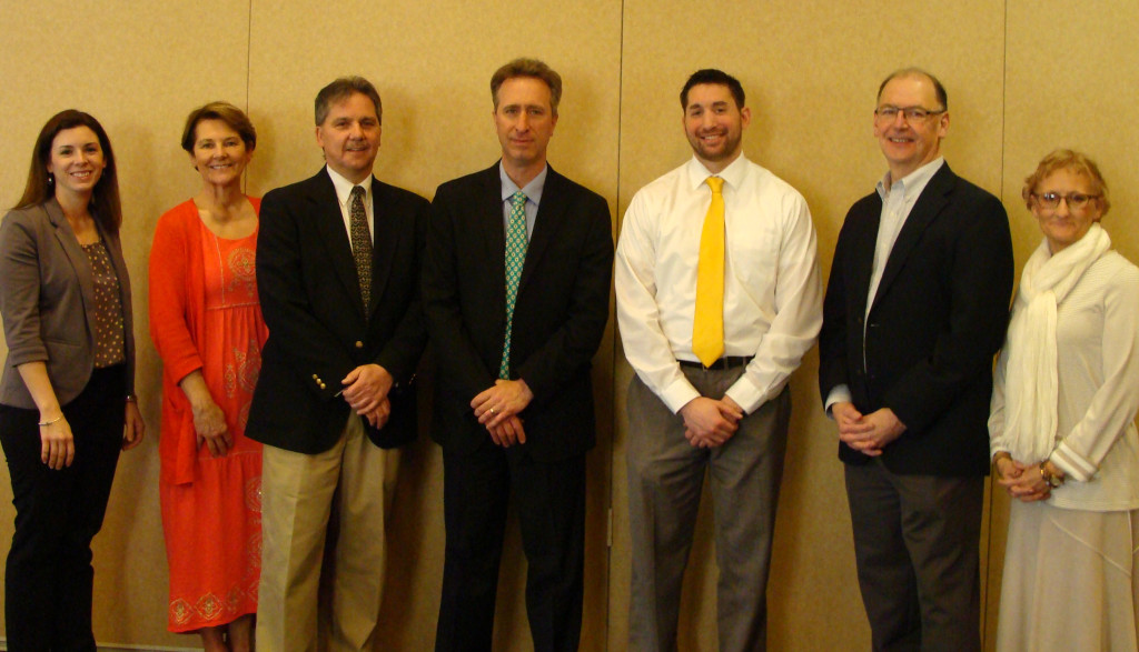 From L – R: Tracy Ulewics, The Progress Fund; Trudy Mitchell, Southern Alleghenies Planning & Development Commission; Jeffrey Boldizar, Saint Francis Small Business Development Center; Paul Cooney, Altoona-Blair County Development Corporation; Jared Lucas, Department of Community & Economic Development; Art Tintori, Catalyst Connection; and Terri Brumbaugh, Bedford County Development Association.