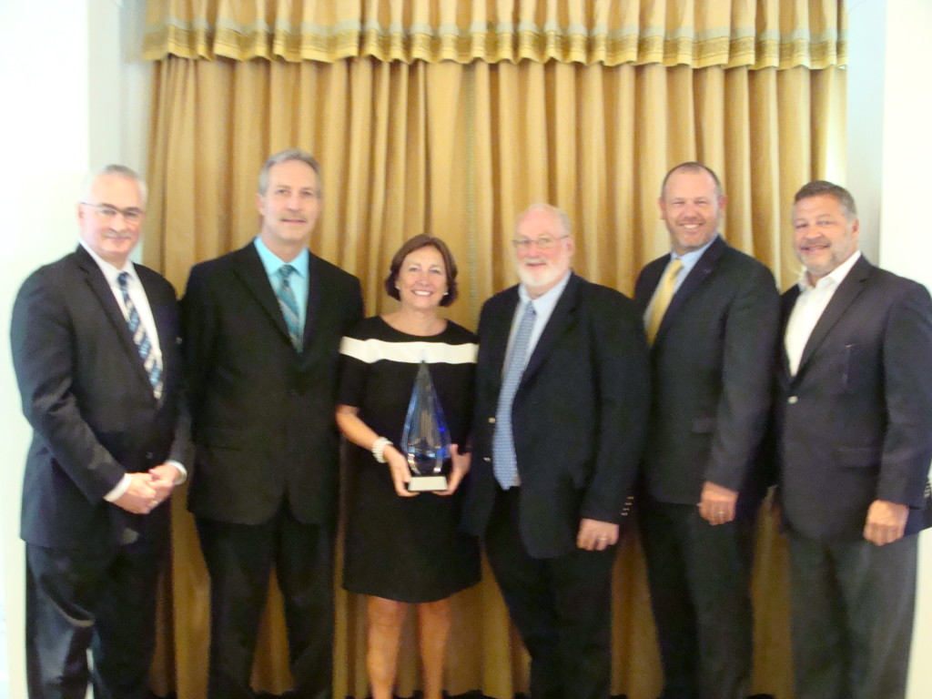 (l-r) Bill Liedholm, General Manager, Omni Bedford Springs Resort & Spa; Doug Gerber, Chair, BCDA; Bette Slayton, President, BCDA; Gregory F. Krug, President/CEO, Lampire Biological Laboratories; Representative Jesse Topper and Congressman Bill Shuster.