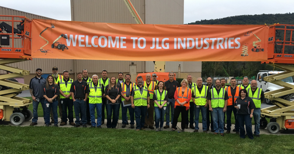 JLG Industries employees hosted nearly 200 area students at Bedford County Manufacturing Day.