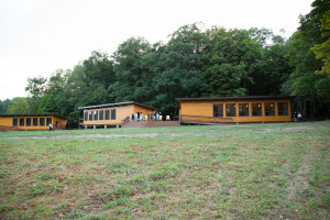 River Mountain's beautify designed glamping pods are nestled in the hills of Bedford County Pennsylvania